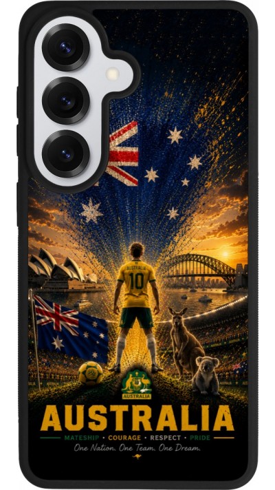 Samsung Galaxy S26 Case Hülle - Silikon schwarz Fussball Australien splash 2026