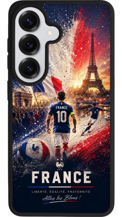 Samsung Galaxy S26 Case Hülle - Silikon schwarz Fussball Frankreich splash 2026