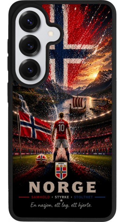 Samsung Galaxy S26 Case Hülle - Silikon schwarz Fussball Norwegen splash 2026