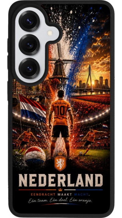Samsung Galaxy S26 Case Hülle - Silikon schwarz Fussball Niederlande splash 2026