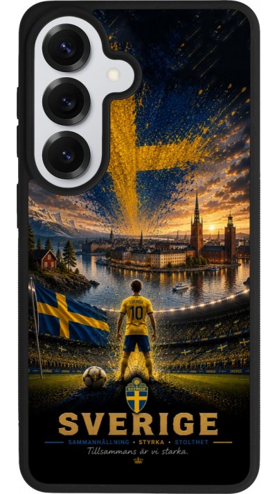 Samsung Galaxy S26 Case Hülle - Silikon schwarz Fussball Schweden splash 2026