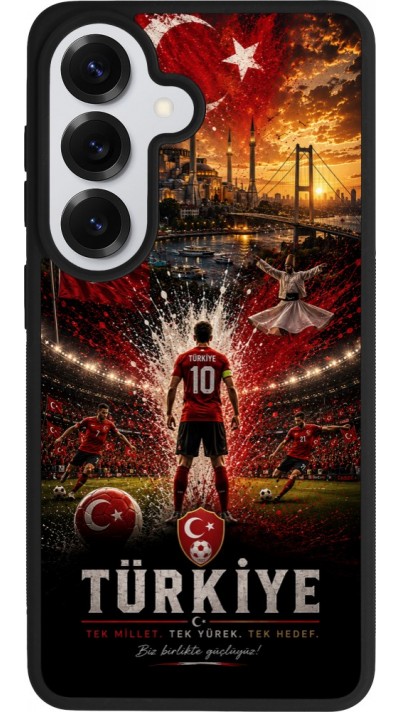 Samsung Galaxy S26 Case Hülle - Silikon schwarz Fussball Türkei splash 2026