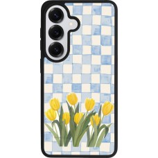 Samsung Galaxy S26 Case Hülle - Silikon schwarz Blue vichy tulips 2026