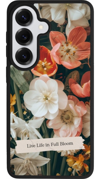 Coque Samsung Galaxy S26 - Silicone rigide noir Full Bloom 2026