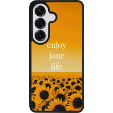 Samsung Galaxy S26 Case Hülle - Silikon schwarz Summer 2025 Enjoy your life
