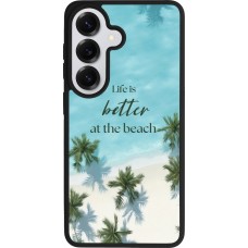 Samsung Galaxy S26 Case Hülle - Silikon schwarz Summer 2025 Life is better at the beach