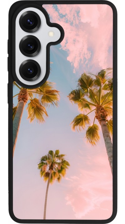 Samsung Galaxy S26 Case Hülle - Silikon schwarz Summer 2025 Palmiers