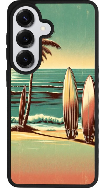 Samsung Galaxy S26 Case Hülle - Silikon schwarz Surf Paradise