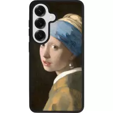 Coque Samsung Galaxy S26 - Silicone rigide noir Tableau art - La Jeune fille à la perle - Johannes Vermeer