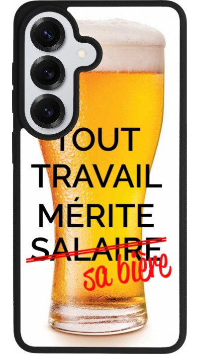 Samsung Galaxy S26 Case Hülle - Silikon schwarz Tout travail mérite sa bière
