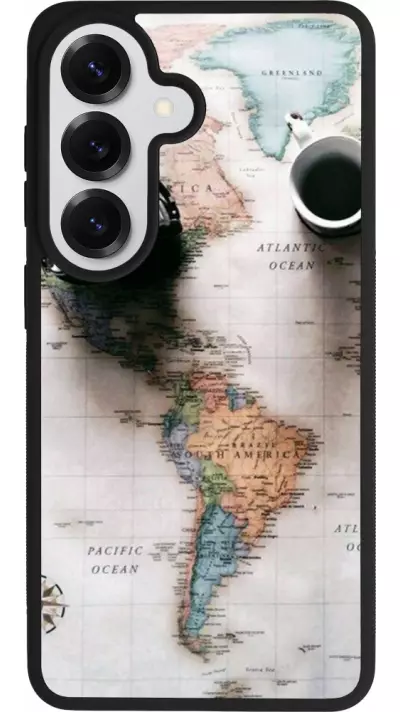 Coque Samsung Galaxy S26 - Silicone rigide noir Travel 01