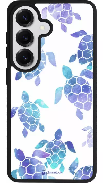 Coque Samsung Galaxy S26 - Silicone rigide noir Turtles pattern watercolor