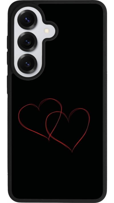 Samsung Galaxy S26 Case Hülle - Silikon schwarz Valentine 2023 attached heart
