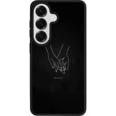 Coque Samsung Galaxy S26 - Silicone rigide noir Valentine 2023 hands forever