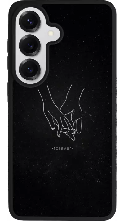 Coque Samsung Galaxy S26 - Silicone rigide noir Valentine 2023 hands forever