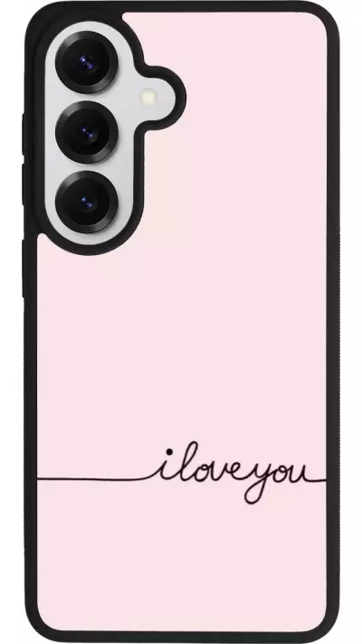 Coque Samsung Galaxy S26 - Silicone rigide noir Valentine 2023 i love you writing