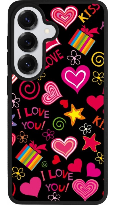 Samsung Galaxy S26 Case Hülle - Silikon schwarz Valentine 2023 love symbols