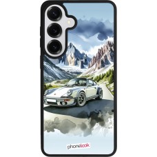 Samsung Galaxy S26+ Case Hülle - Silikon schwarz Porsche 911 Berg Aquarell