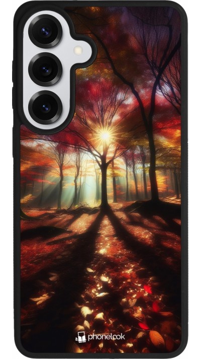 Samsung Galaxy S26+ Case Hülle - Silikon schwarz Herbstlicher goldener Glanz