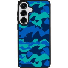Samsung Galaxy S26+ Case Hülle - Silikon schwarz Camo Blue