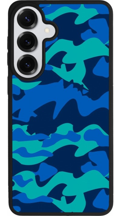 Samsung Galaxy S26+ Case Hülle - Silikon schwarz Camo Blue