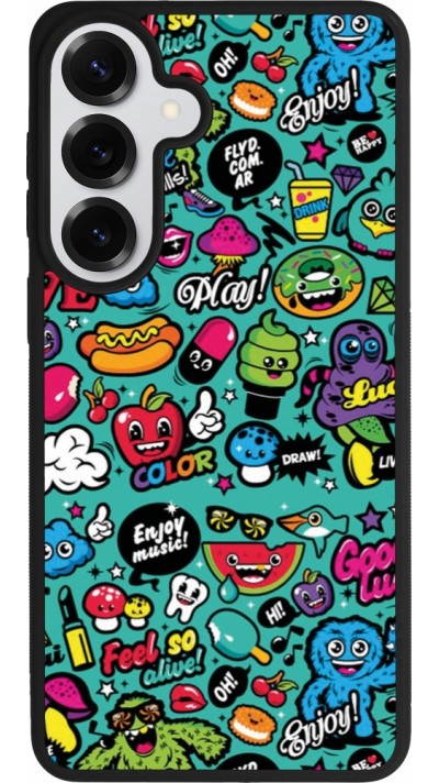 Samsung Galaxy S26+ Case Hülle - Silikon schwarz Cartoons old school