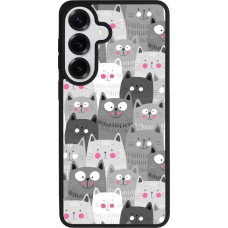 Samsung Galaxy S26+ Case Hülle - Silikon schwarz Katzenschwärme