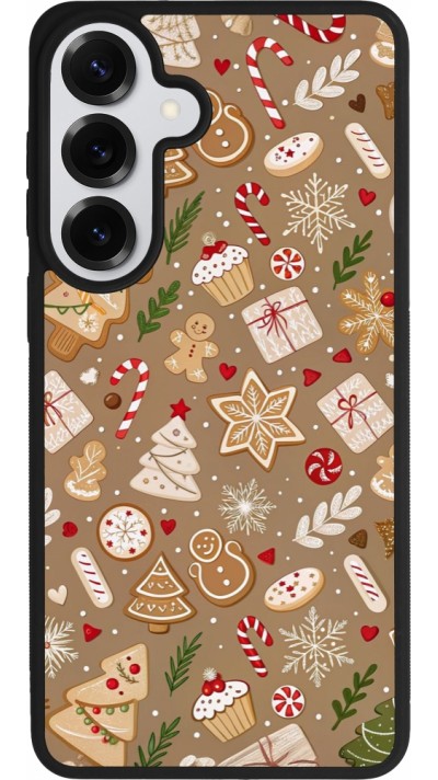 Samsung Galaxy S26+ Case Hülle - Silikon schwarz Christmas 25 Pattern Ginger Cookie