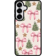 Samsung Galaxy S26+ Case Hülle - Silikon schwarz Christmas 25 Vintage Ribbons