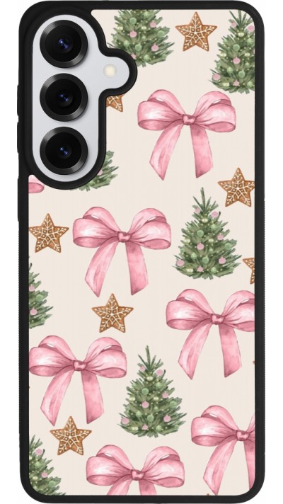 Samsung Galaxy S26+ Case Hülle - Silikon schwarz Christmas 25 Vintage Ribbons