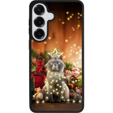 Samsung Galaxy S26+ Case Hülle - Silikon schwarz Christmas 25 Xmas Cat