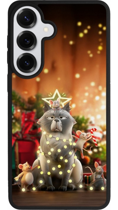 Samsung Galaxy S26+ Case Hülle - Silikon schwarz Christmas 25 Xmas Cat