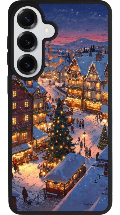 Samsung Galaxy S26+ Case Hülle - Silikon schwarz Christmas 25 Xmas Village