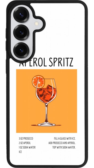 Samsung Galaxy S26+ Case Hülle - Silikon schwarz Cocktail Rezept Aperol Spritz