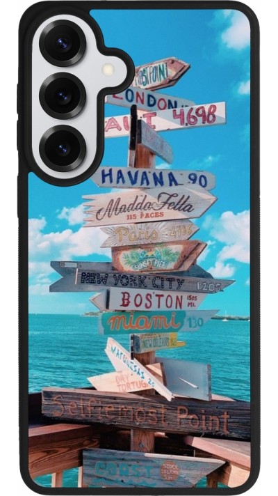 Samsung Galaxy S26+ Case Hülle - Silikon schwarz Cool Cities Directions