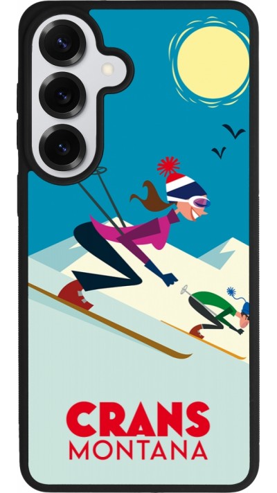 Samsung Galaxy S26+ Case Hülle - Silikon schwarz Crans-Montana Ski Downhill