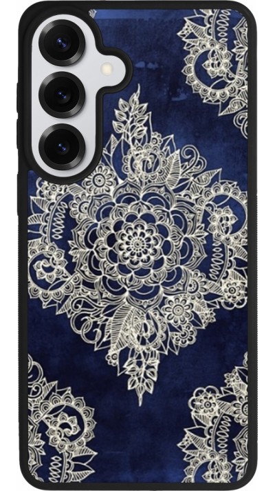 Samsung Galaxy S26+ Case Hülle - Silikon schwarz Cream Flower Moroccan