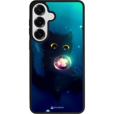 Samsung Galaxy S26+ Case Hülle - Silikon schwarz Cute Cat Bubble