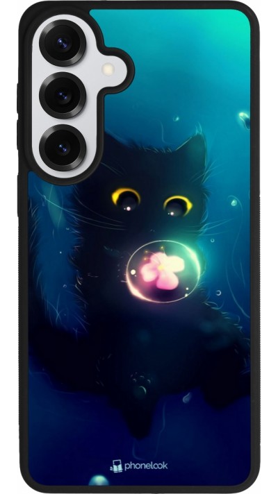 Samsung Galaxy S26+ Case Hülle - Silikon schwarz Cute Cat Bubble