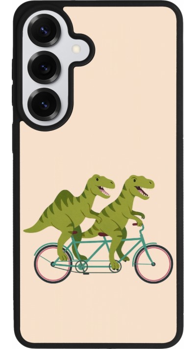 Samsung Galaxy S26+ Case Hülle - Silikon schwarz Dinosaurs on bikes 2026