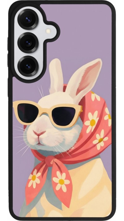 Samsung Galaxy S26+ Case Hülle - Silikon schwarz Easter 2026 Rabbit with scarf