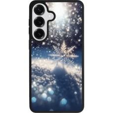 Samsung Galaxy S26+ Case Hülle - Silikon schwarz Schneeflocke Solar Glanz