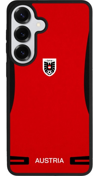 Coque Samsung Galaxy S26+ - Silicone rigide noir Maillot de football Autriche 2026 personnalisable