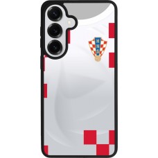 Samsung Galaxy S26+ Case Hülle - Silikon schwarz Kroatien 2022 personalisierbares Fussballtrikot