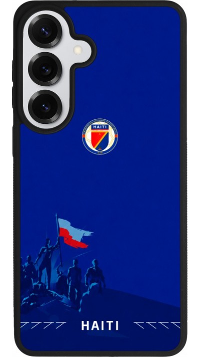 Coque Samsung Galaxy S26+ - Silicone rigide noir Maillot de football Haiti 2026 personnalisable