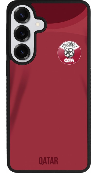 Samsung Galaxy S26+ Case Hülle - Silikon schwarz Katar 2022 personalisierbares Fussballtrikot