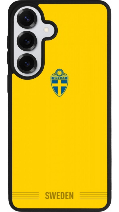 Coque Samsung Galaxy S26+ - Silicone rigide noir Maillot de football Suède 2026 personnalisable