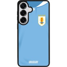 Samsung Galaxy S26+ Case Hülle - Silikon schwarz Uruguay 2022 personalisierbares Fussballtrikot