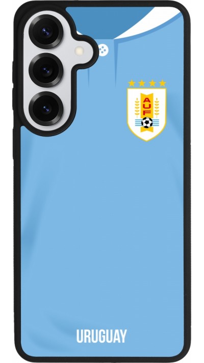 Samsung Galaxy S26+ Case Hülle - Silikon schwarz Uruguay 2022 personalisierbares Fussballtrikot