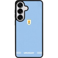 Samsung Galaxy S26+ Case Hülle - Silikon schwarz Uruguay 2026 personalisierbares Fussballtrikot
